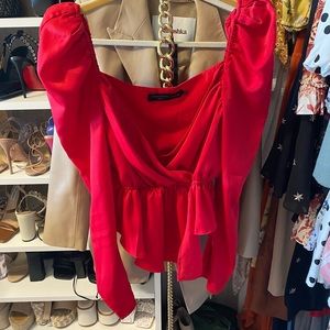 Red 🌹 silky top SZ XS